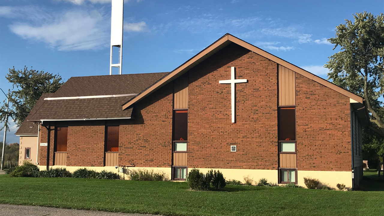 A view of the outside of the parish